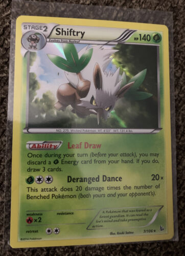 Shiftry - 7/106 - Holo Rare Pokemon Trading Card XY Flashfire M/NM - Image 1
