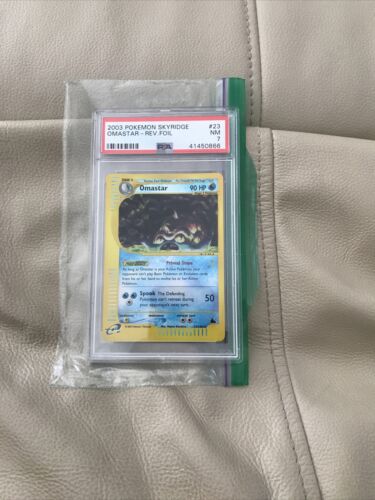 Pokemon Omastar 23/144 Skyridge PSA 7 reverse foil card vintage rare - Image 1