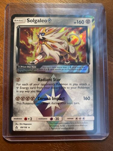 Pokemon - Solgaleo Prism Star - 89/156 - SM Ultra Prism - Holo Rare - Image 3