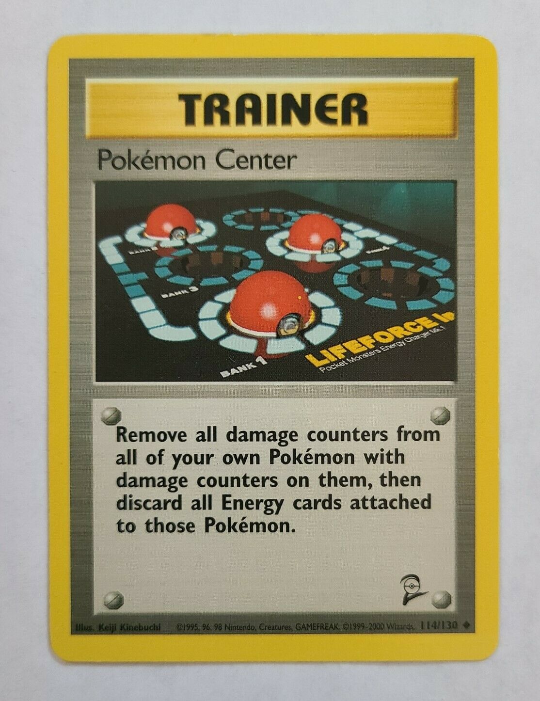 Pokémon POKEMON CENTER Trainer 114/130 Base Set 2 - Lightly Played + Bonus - Image 2