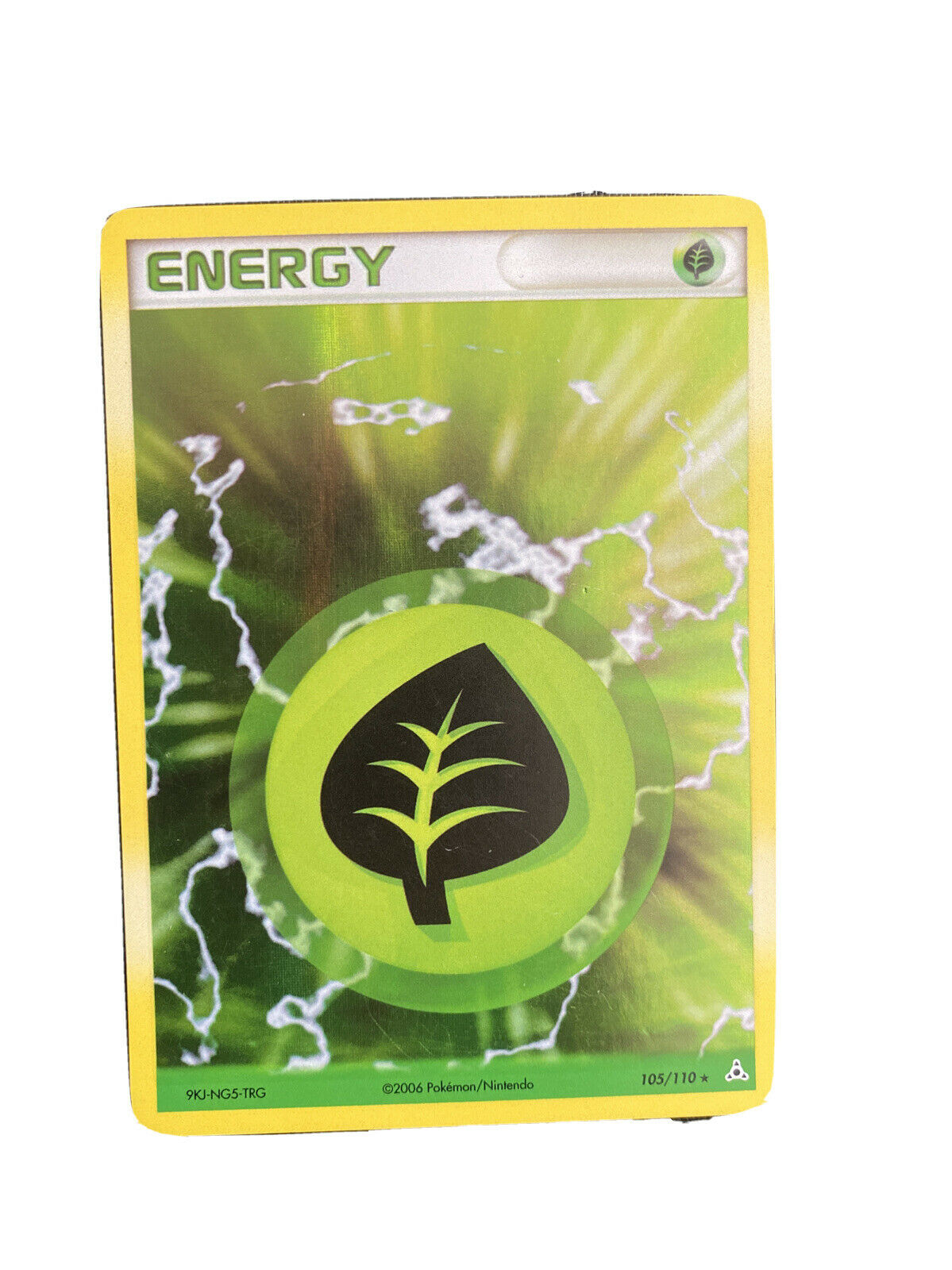 Pokemon Card Grass Energy 105/110 EX Holon Phantoms Rare Holo Light Play - Image 1