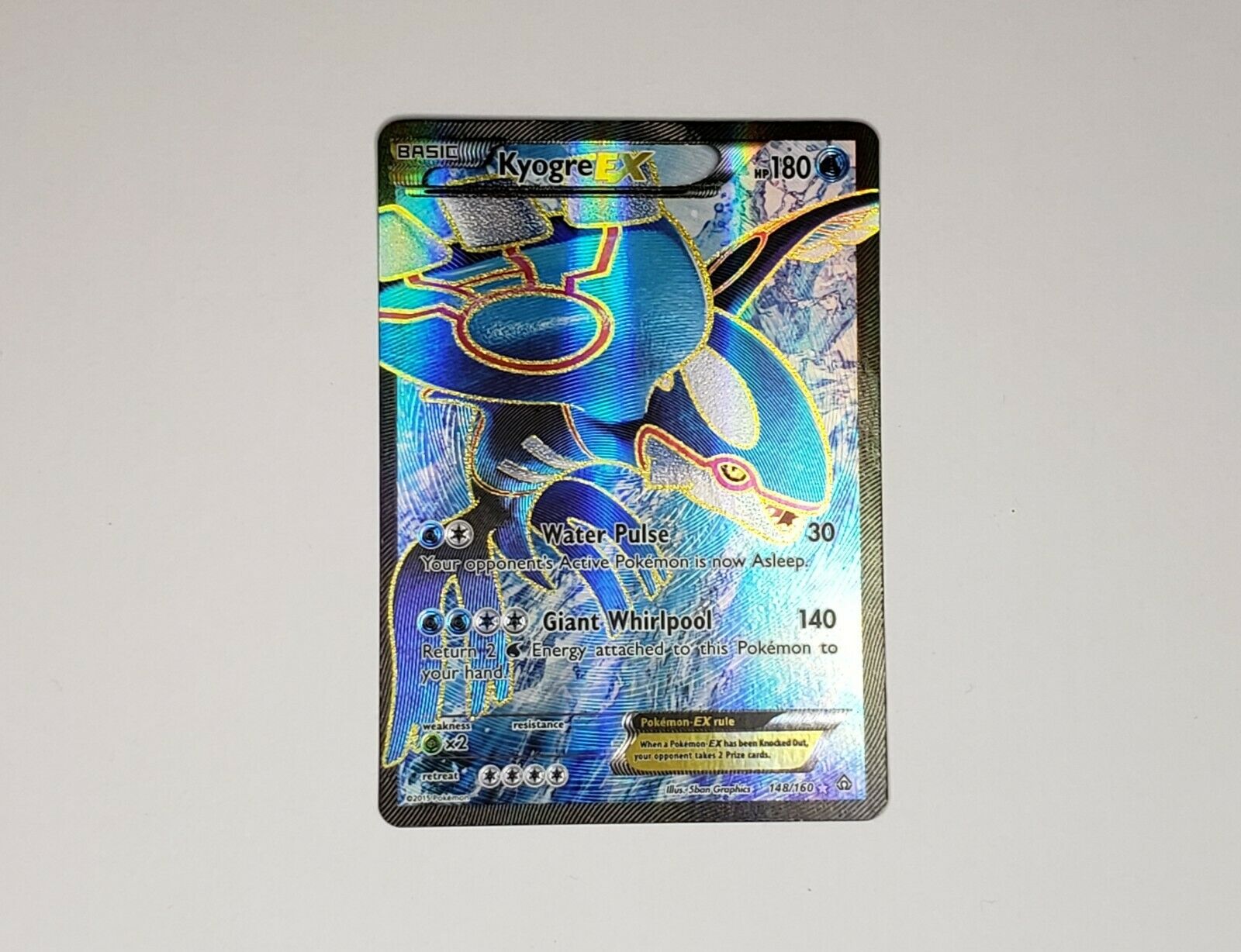 Kyogre EX Full Art | Good Condition | XY Primal Clash 148/160 | Pokemon - Image 1