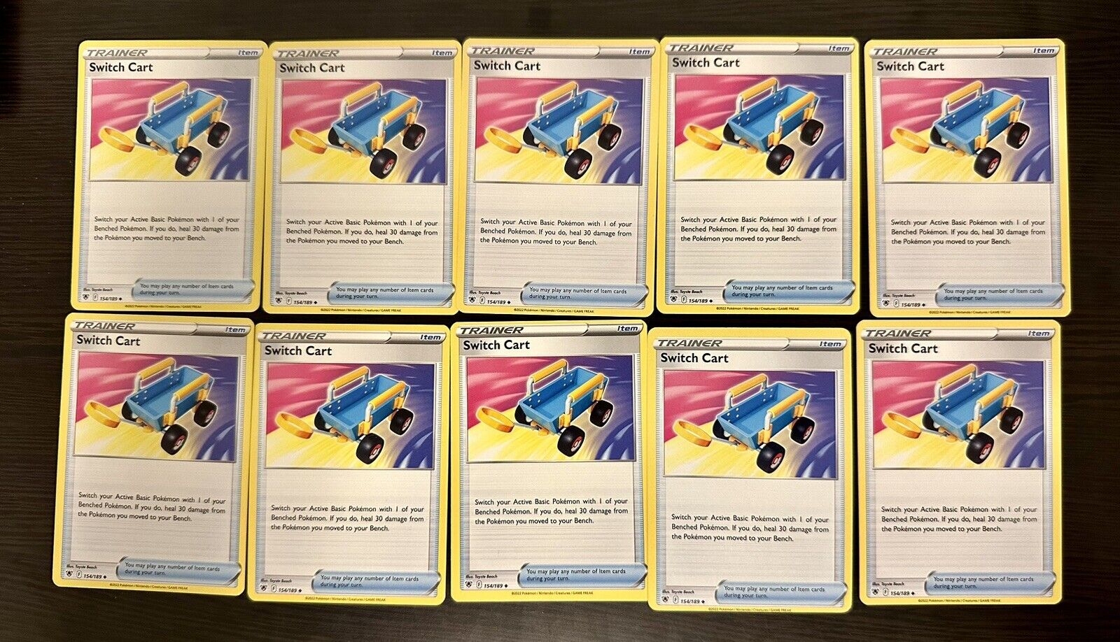 Pokemon Switch Cart 154/189 Astral Radiance NM - 10 Total - Image 1