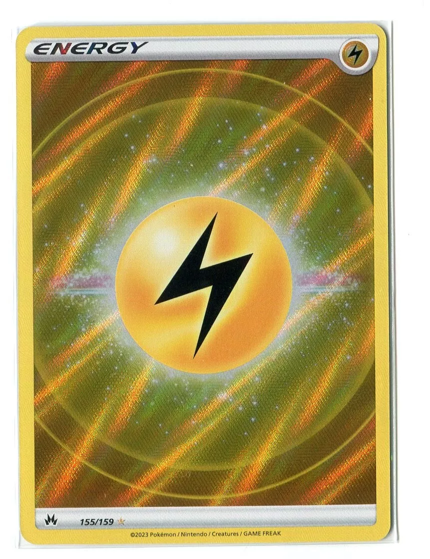 Pokemon Crown Zenith Lightning Energy Texture Full Art Ultra Rare 155/159 - Image 1